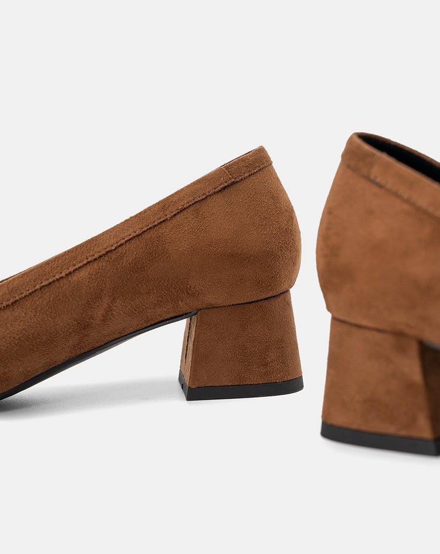  Giày Cao Gót Mũi Vuông Phối Nơ 