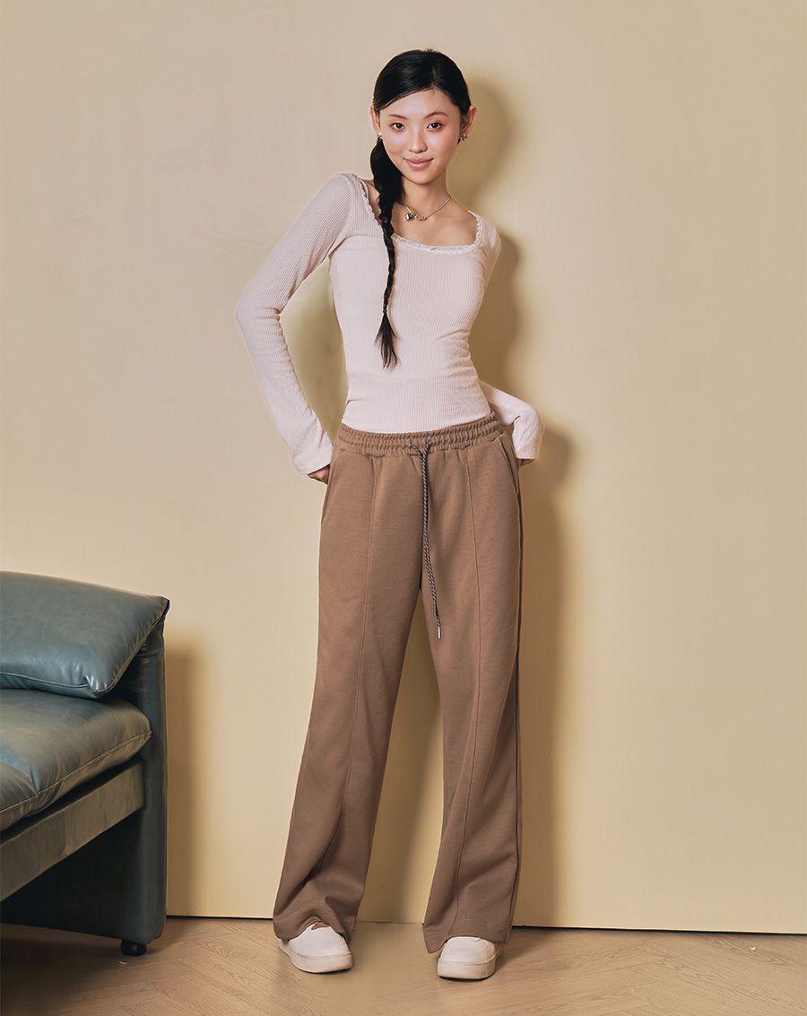  Quần thun dài ống suông 