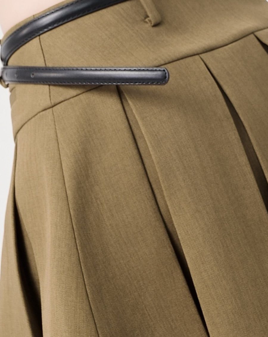  Quần giả váy xếp ly hộp có túi mổ 