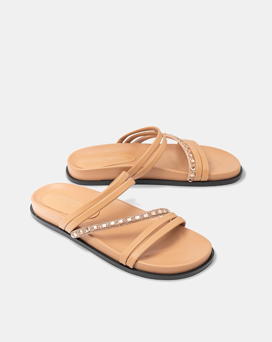  Giày Sandal Phối Dây Đính Đá 