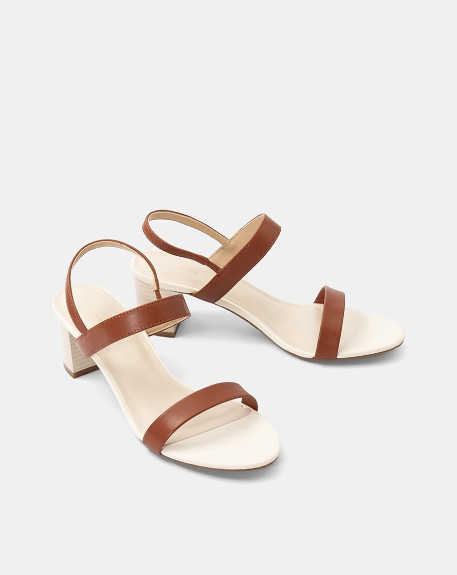  Giày Sandal Gót Vuông Basic 