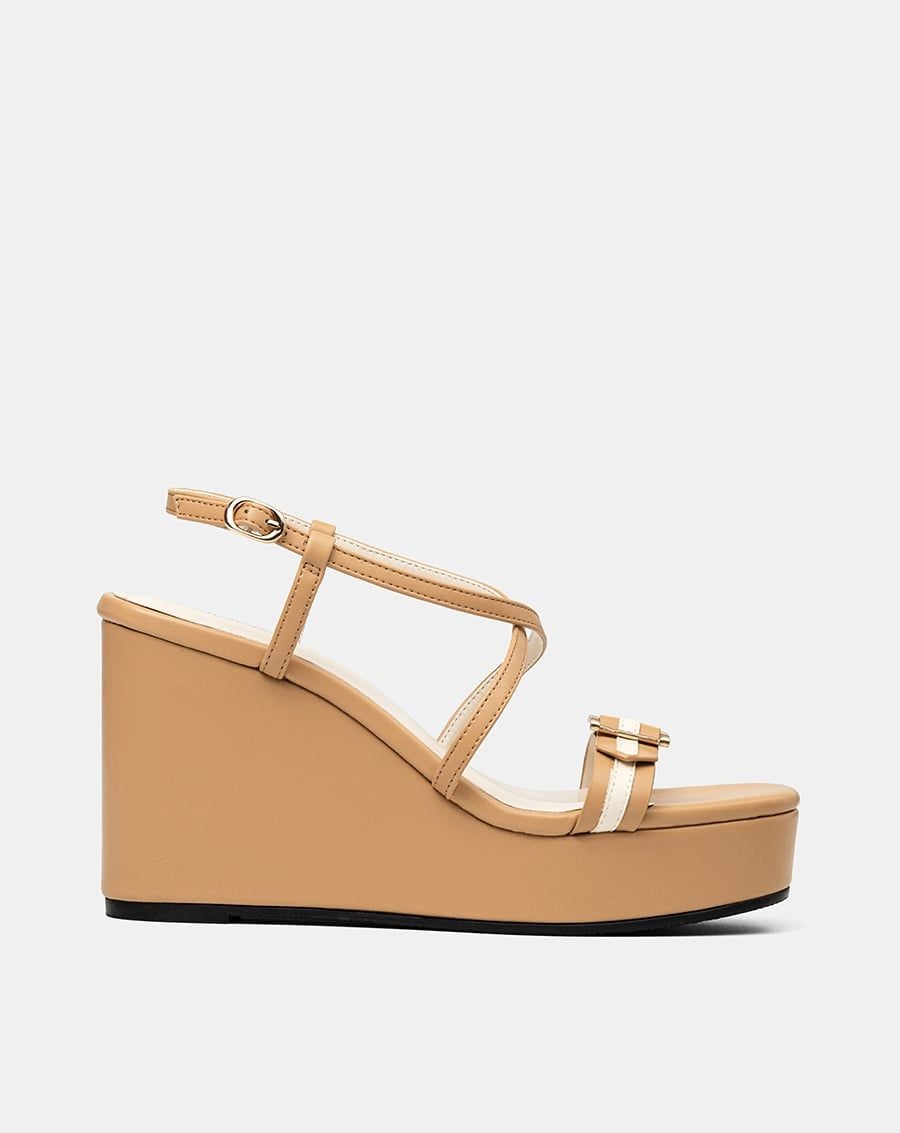  Giày Sandal Đế Xuồng Quai Sọc 