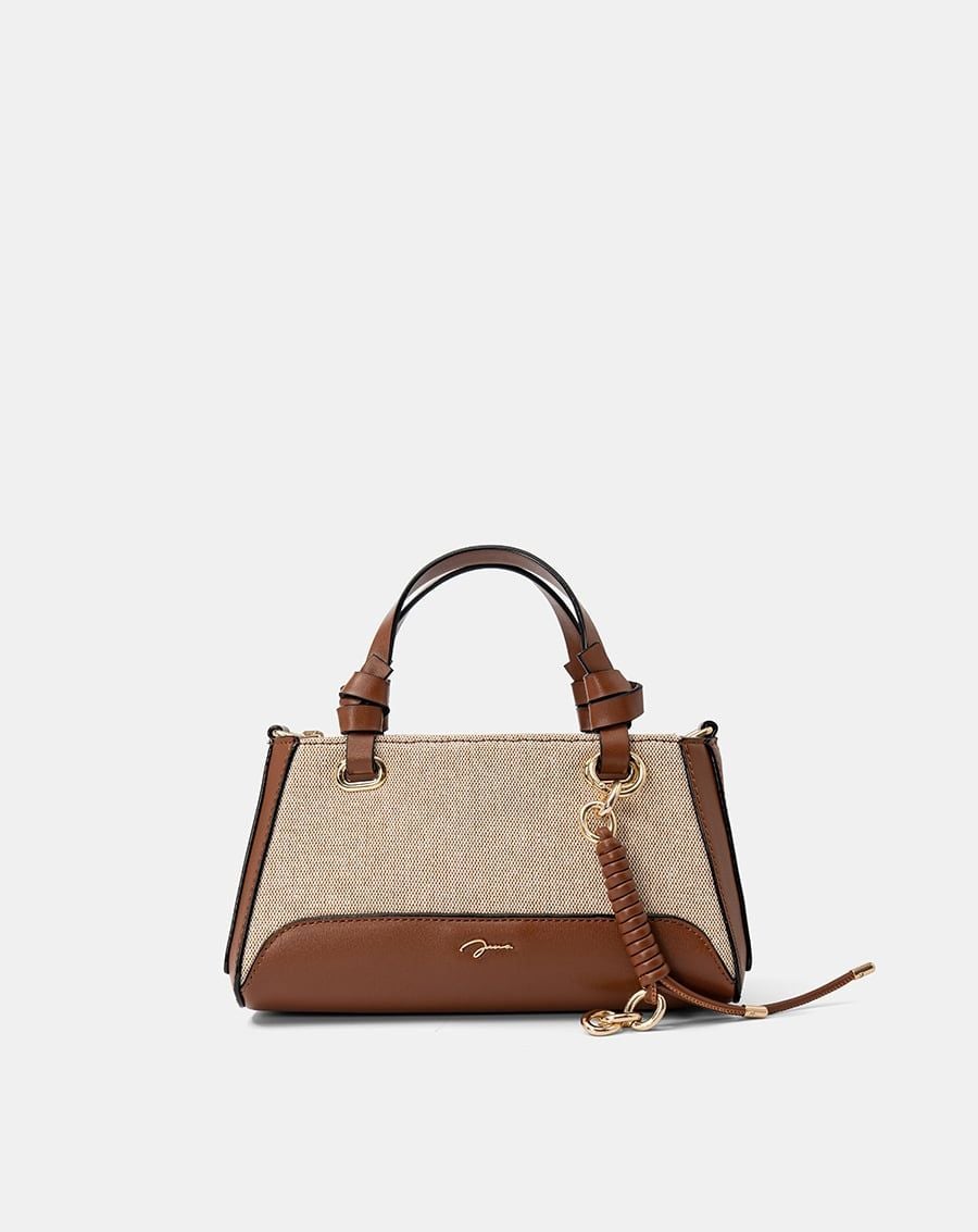  Túi Xách Nhỏ Top Handle Phối Charm 