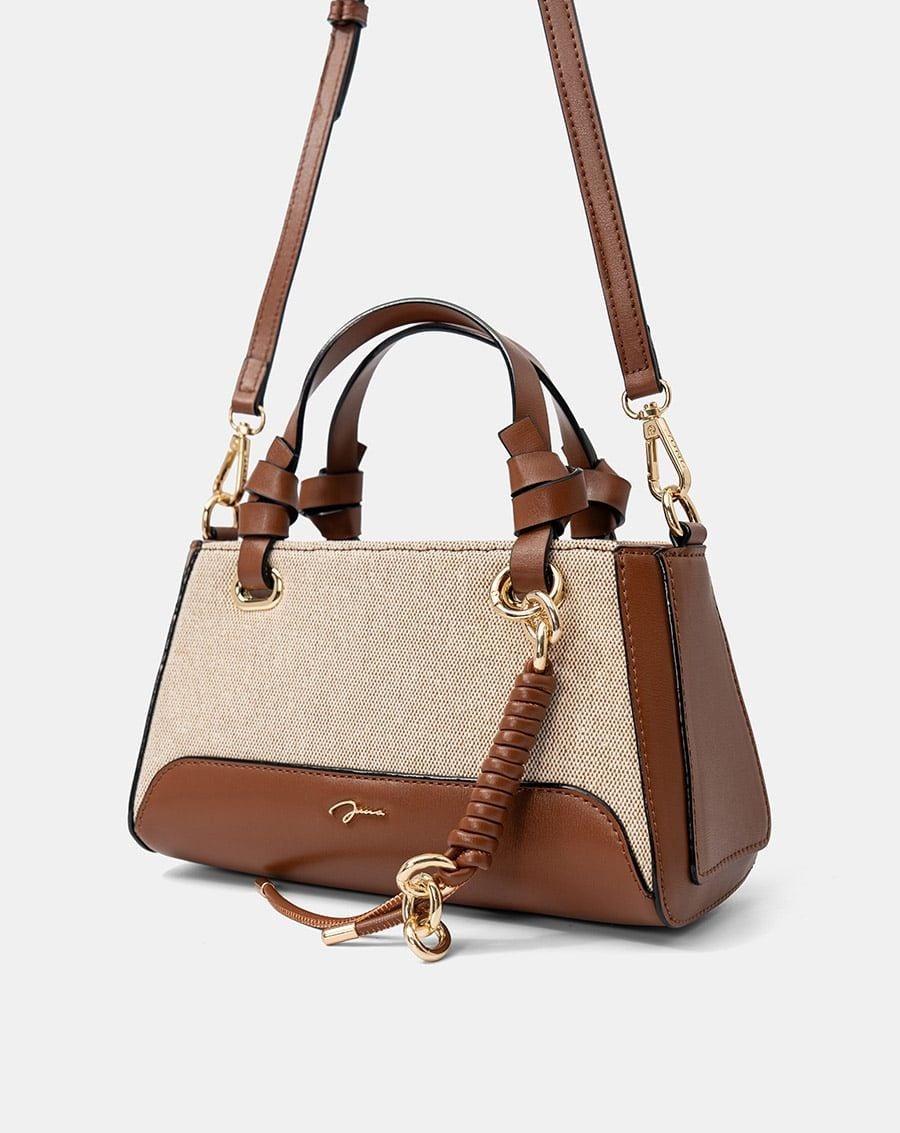  Túi Xách Nhỏ Top Handle Phối Charm 