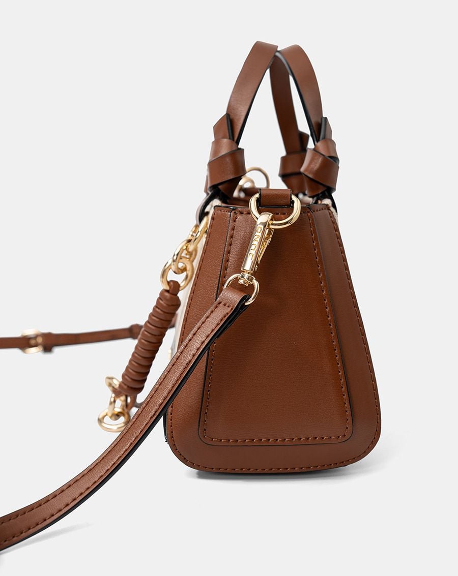  Túi Xách Nhỏ Top Handle Phối Charm 