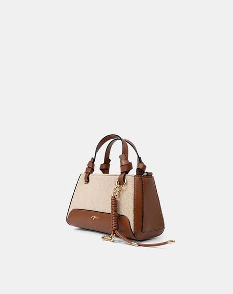  Túi Xách Nhỏ Top Handle Phối Charm 