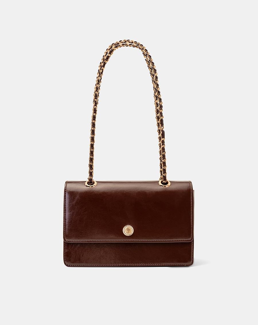  Túi Xách Nhỏ Đeo Vai Phối Khoá Trang Trí 