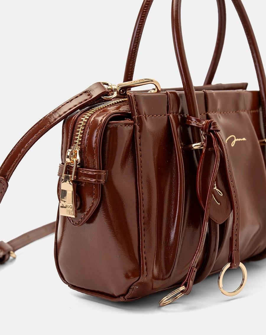  Túi Xách Nhỏ Top-Handle Trang Trí Charm 