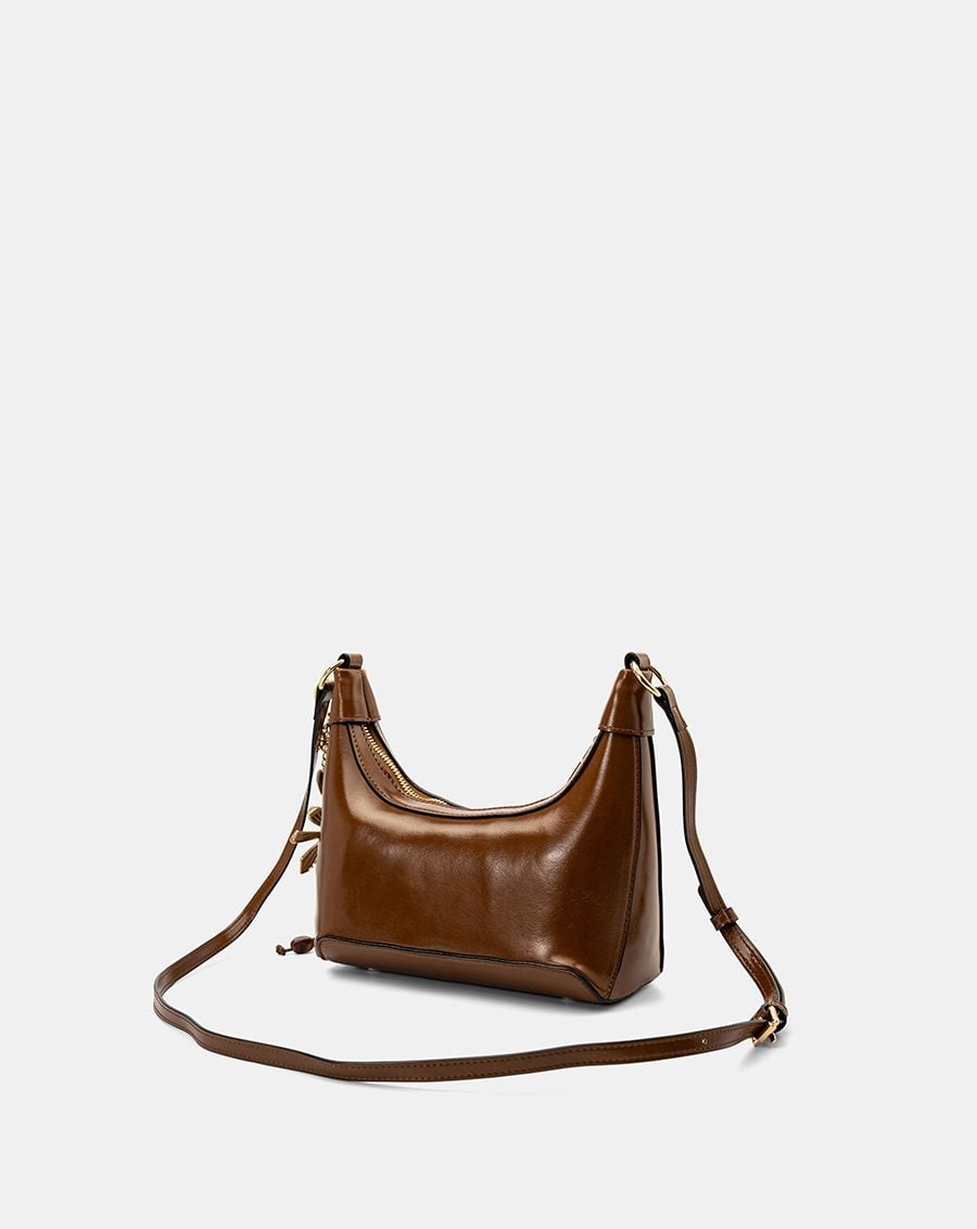  Túi Xách Nhỏ Hobo Bag Phối Charm Hoa 