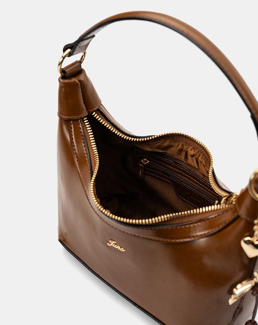  Túi Xách Nhỏ Hobo Bag Phối Charm Hoa 