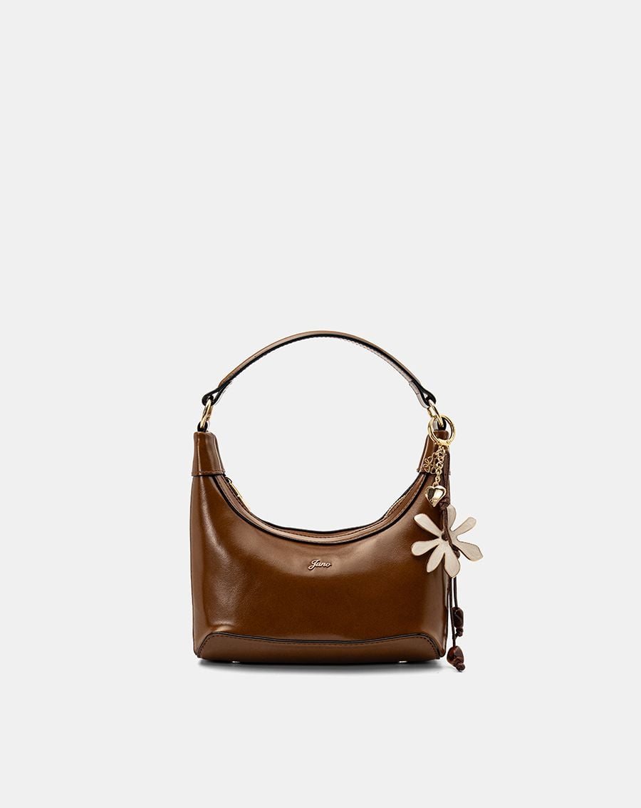  Túi Xách Nhỏ Hobo Bag Phối Charm Hoa 