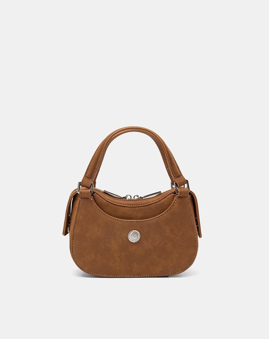  Túi Xách Nhỏ Double-Handle Trang Trí Logo Kim Loại 