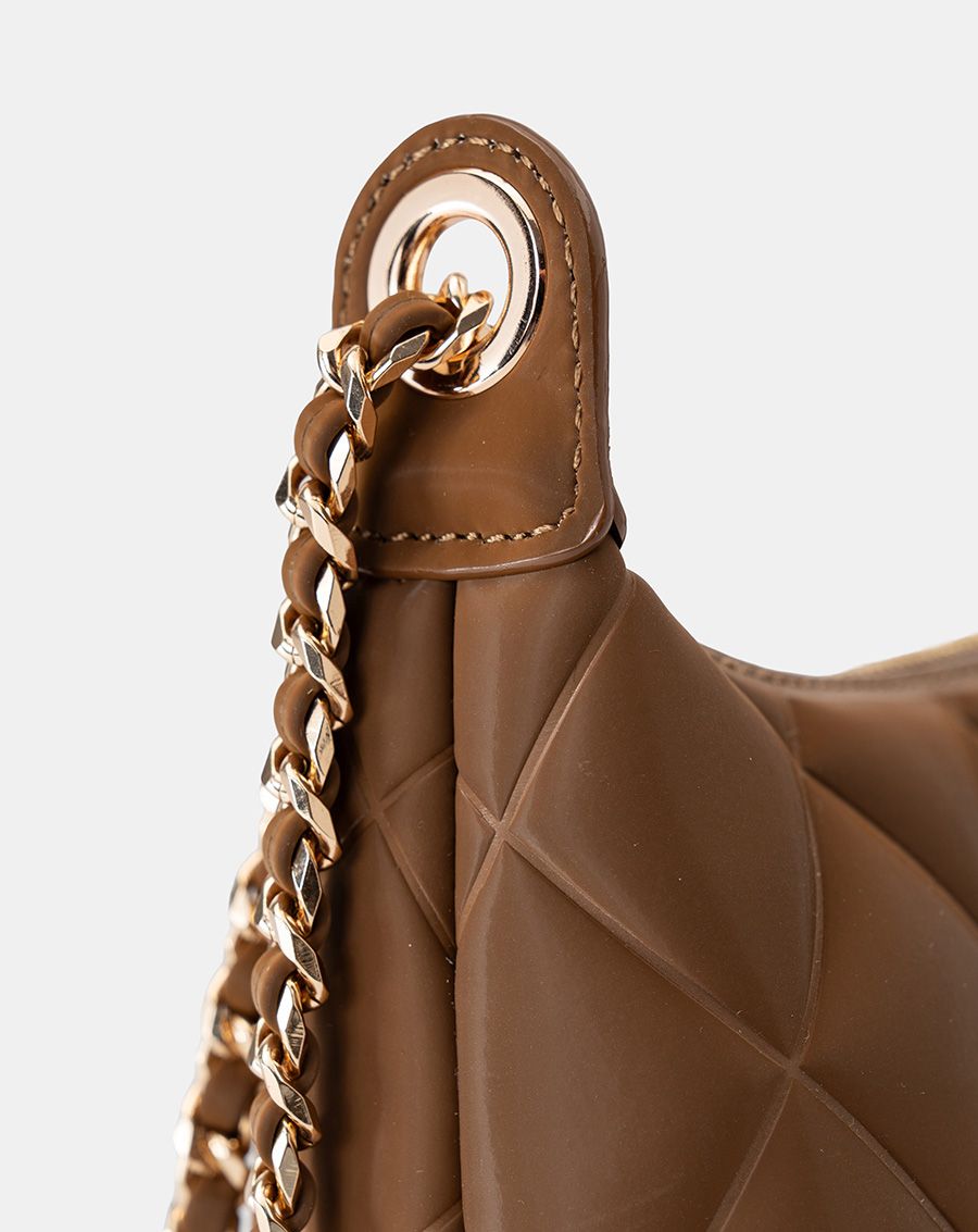  Túi Xách Nhỏ Shouder Bag Dập Nổi Hoạ Tiết Quả Trám 