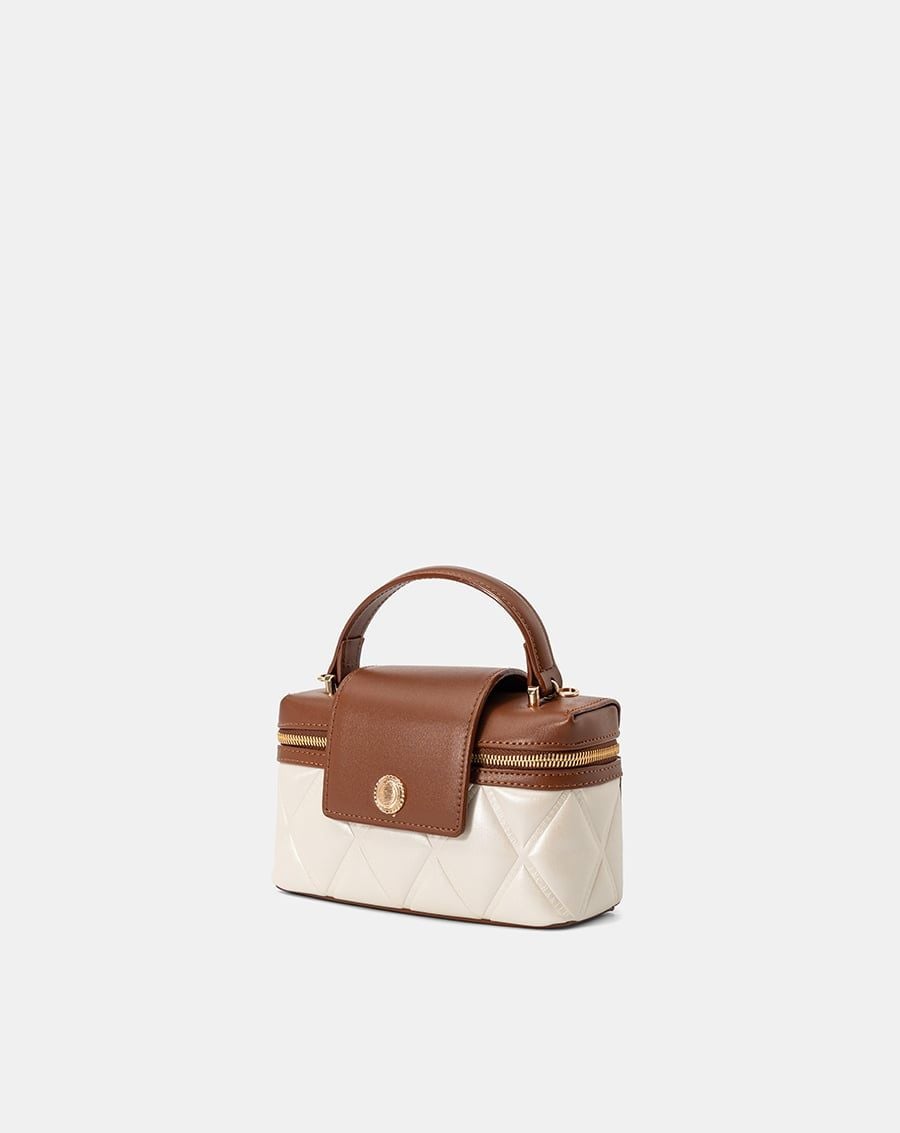  Túi Xách Nhỏ Vanity Case Dập Nổi 