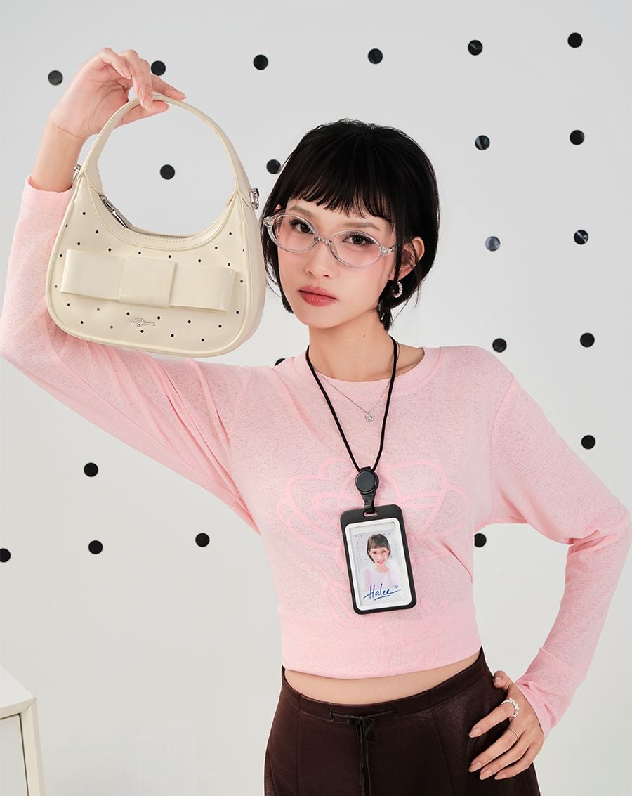  Túi Xách Nhỏ Hobo Bag With Bow 