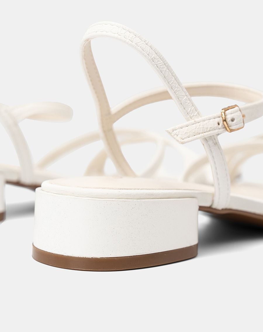  Giày Sandal Gót Thấp Quai Chéo 