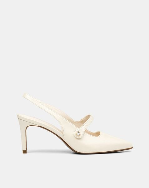  Giày Cao Gót Quai Mary Jane Khoá Đá 