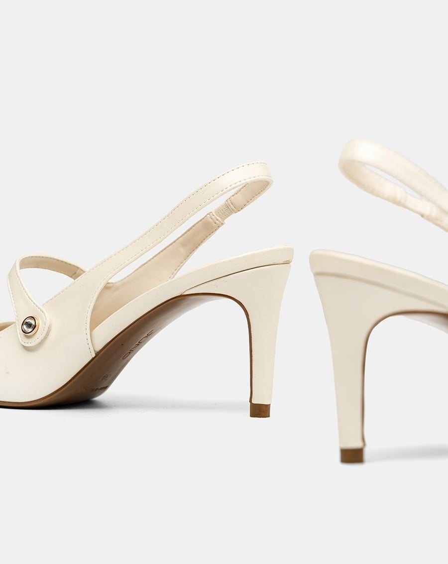  Giày Cao Gót Quai Mary Jane Khoá Đá 