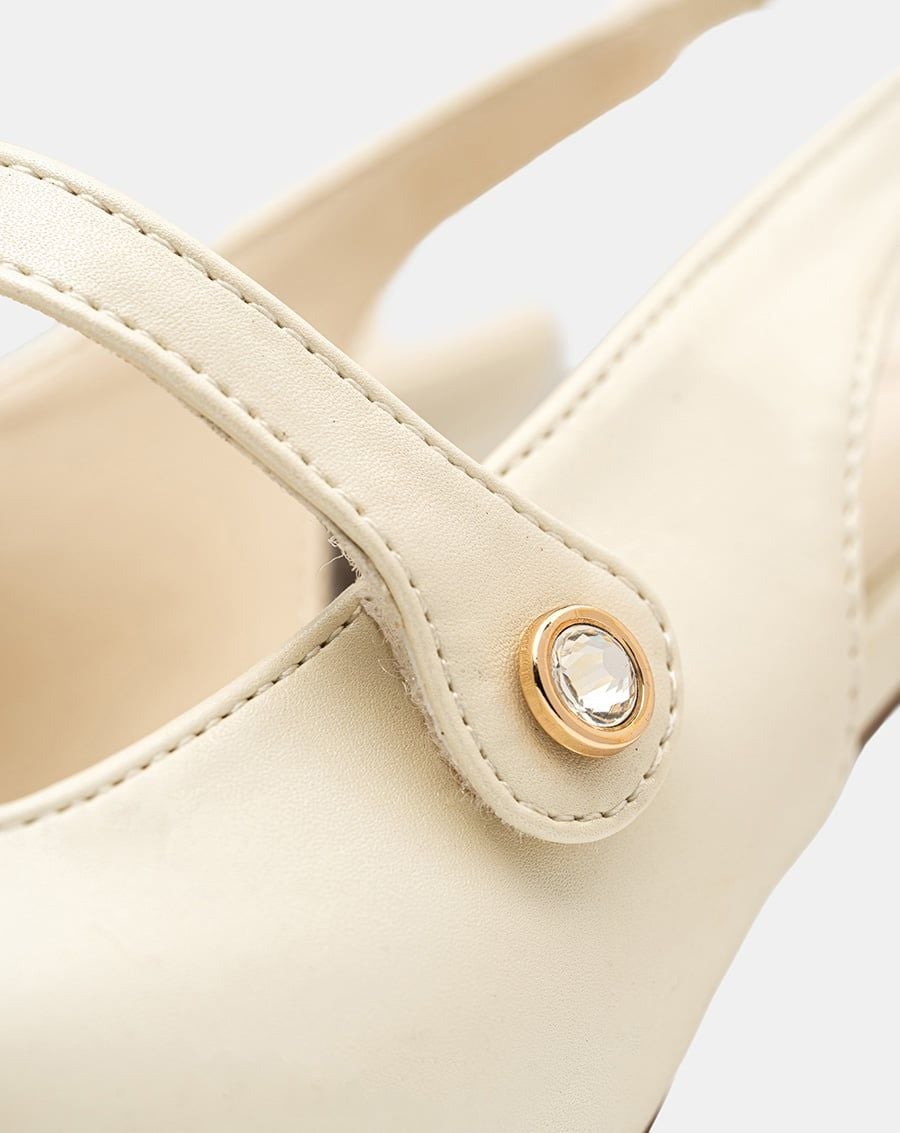  Giày Cao Gót Quai Mary Jane Khoá Đá 