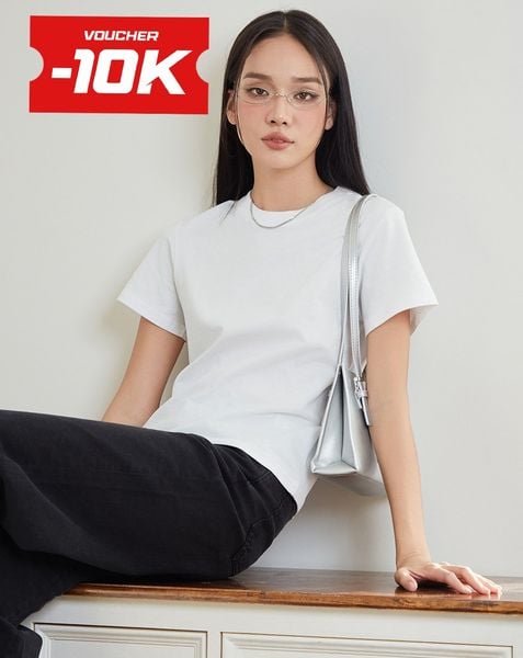  Áo thun basic cổ tròn 