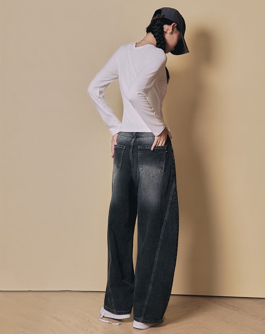  Áo thun form slim-fit tay dài 