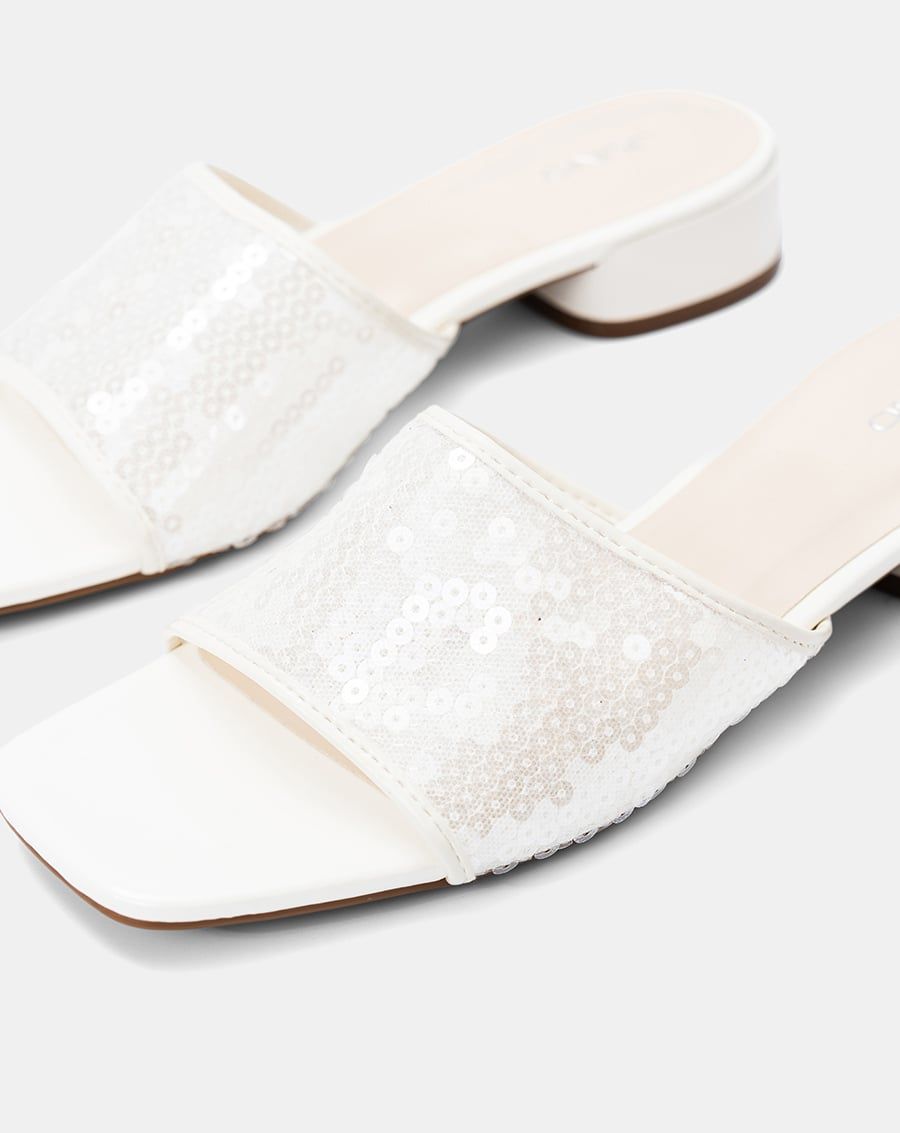  Giày Sandal Mule Sequin 