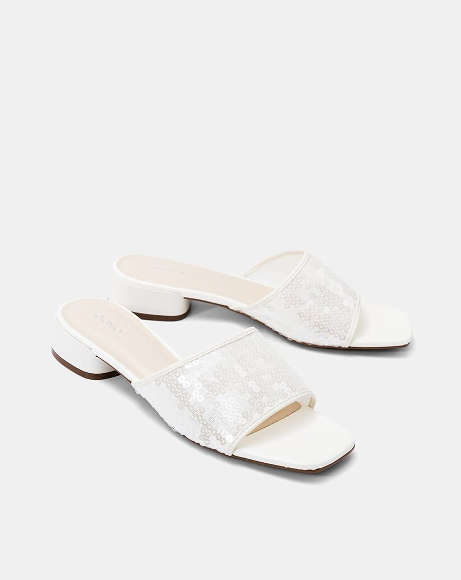  Giày Sandal Mule Sequin 