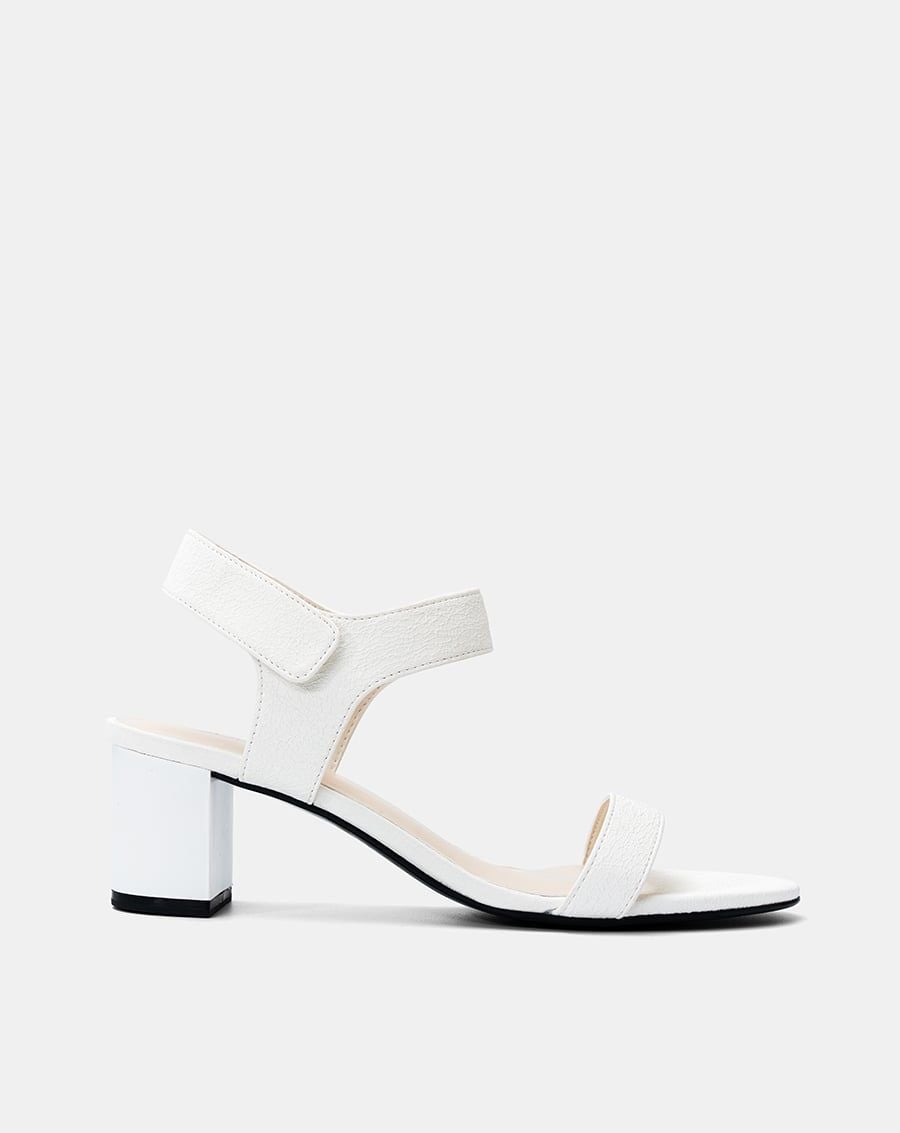  Giày Sandal Gót Trụ Quai Ngang Basic 