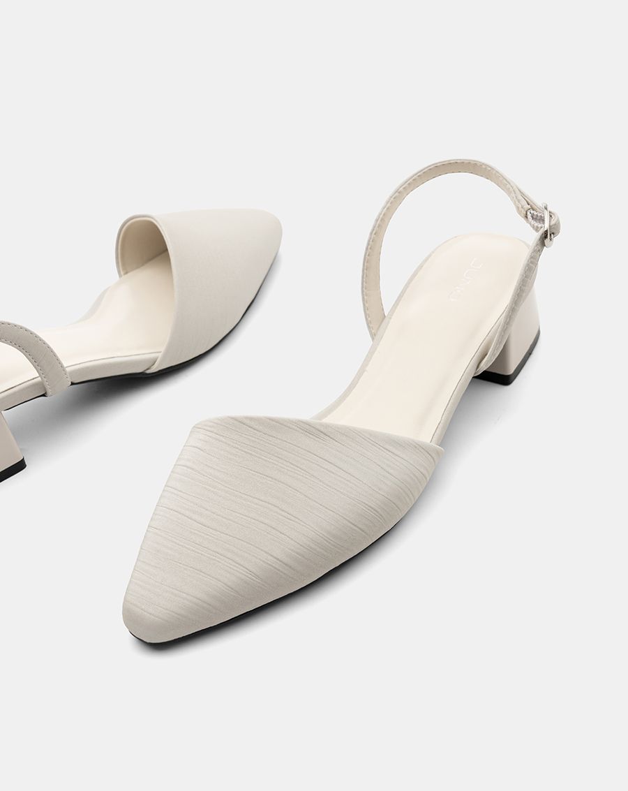  Giày Cao Gót Slingback Gót Vuông Cơ Bản 