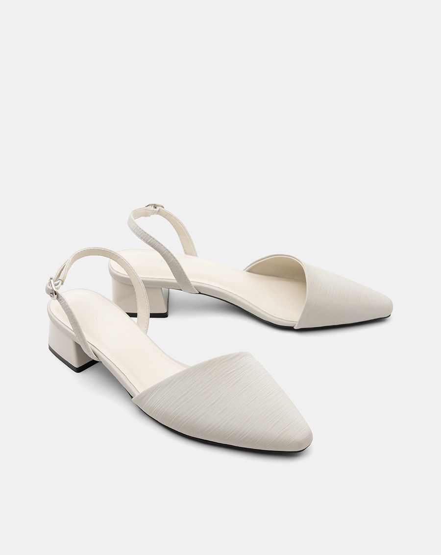  Giày Cao Gót Slingback Gót Vuông Cơ Bản 