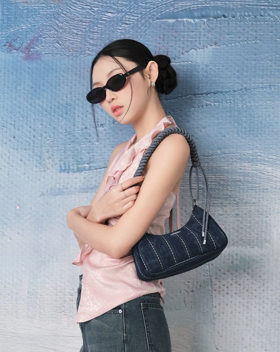  Túi Xách Nhỏ Hobo Bag Knotted Strap 