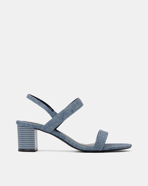  Giày Sandal Gót Vuông Basic 