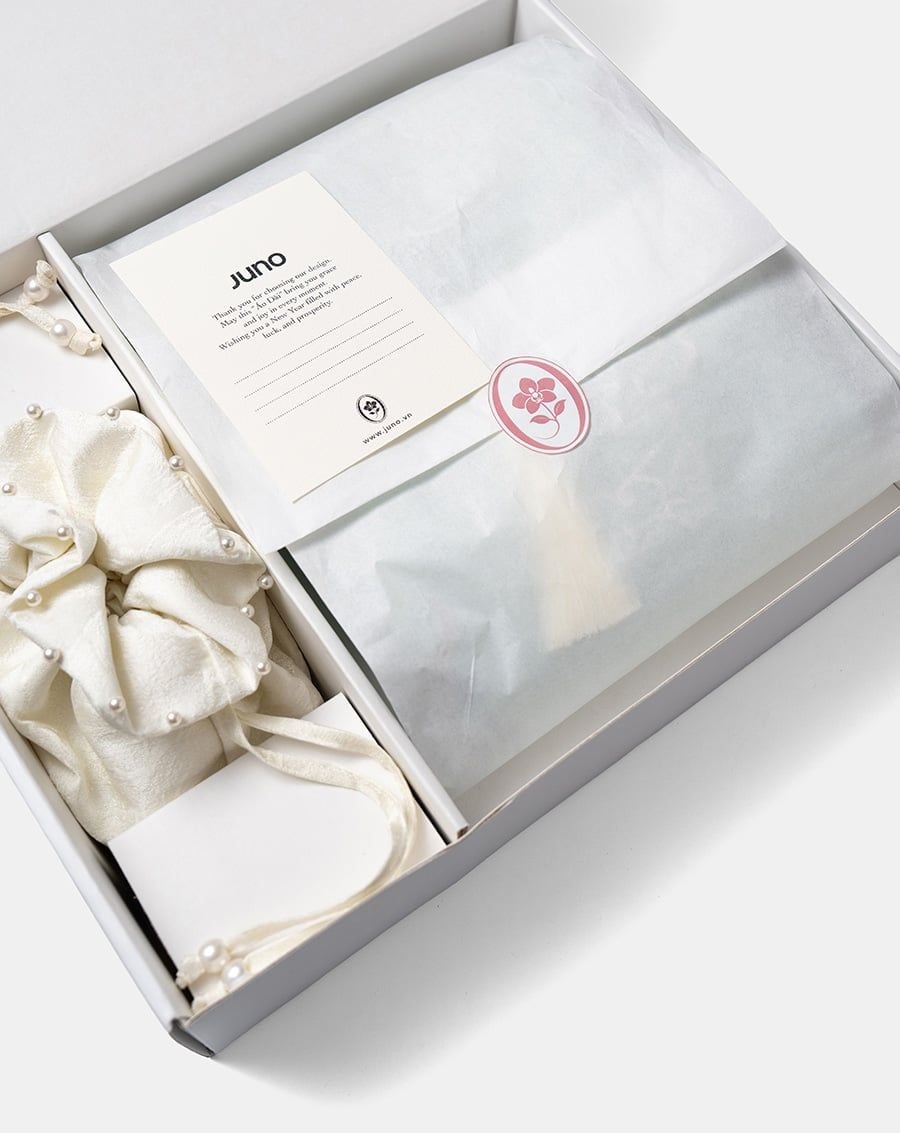  Tặng túi - Set Áo dài Ngư Vũ Xanh Ngọc 