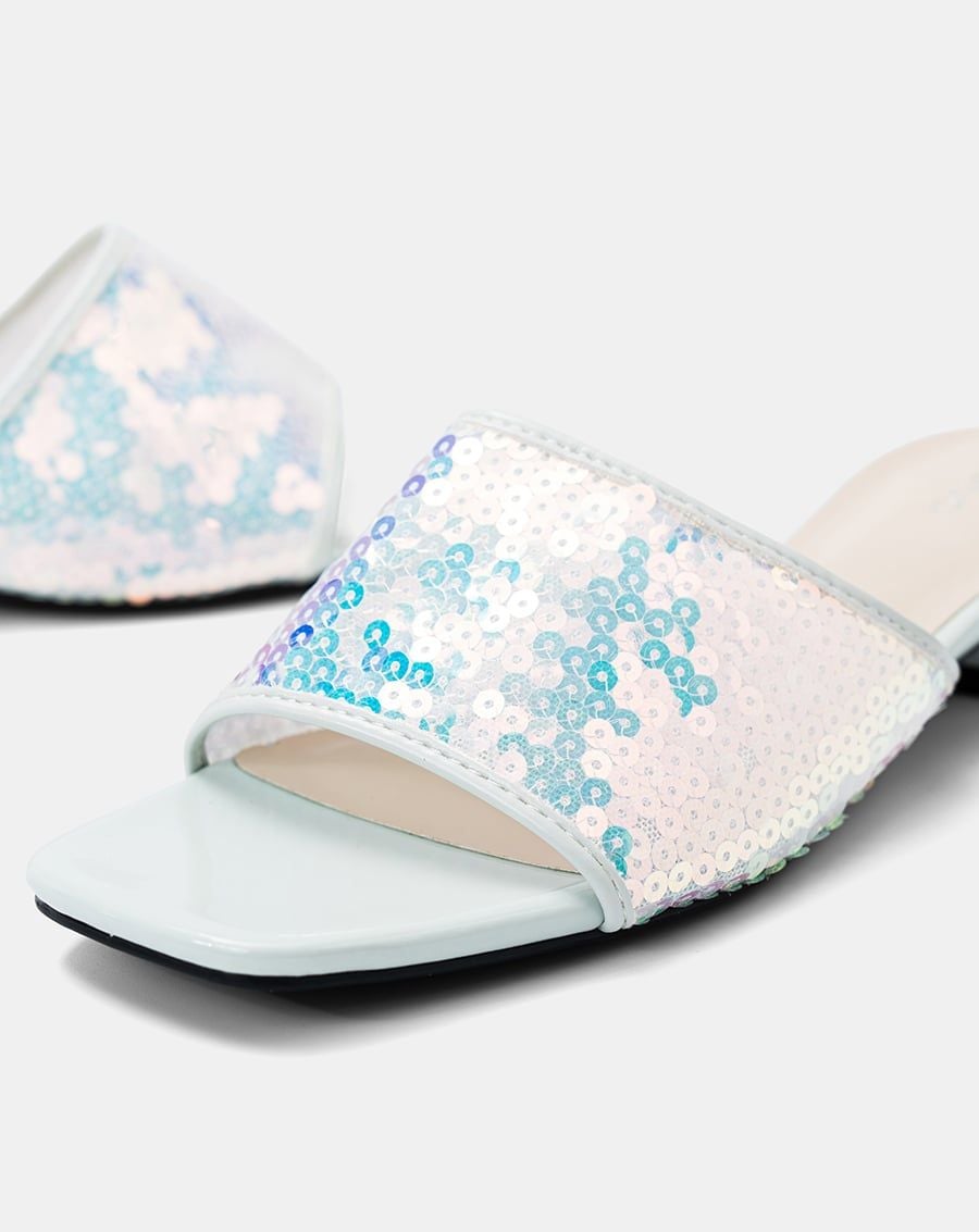  Giày Sandal Mule Sequin 