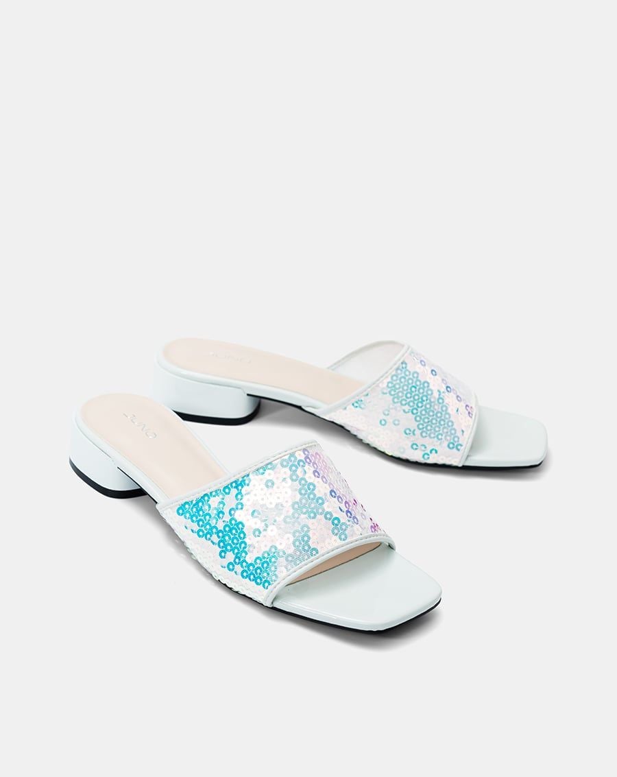  Giày Sandal Mule Sequin 