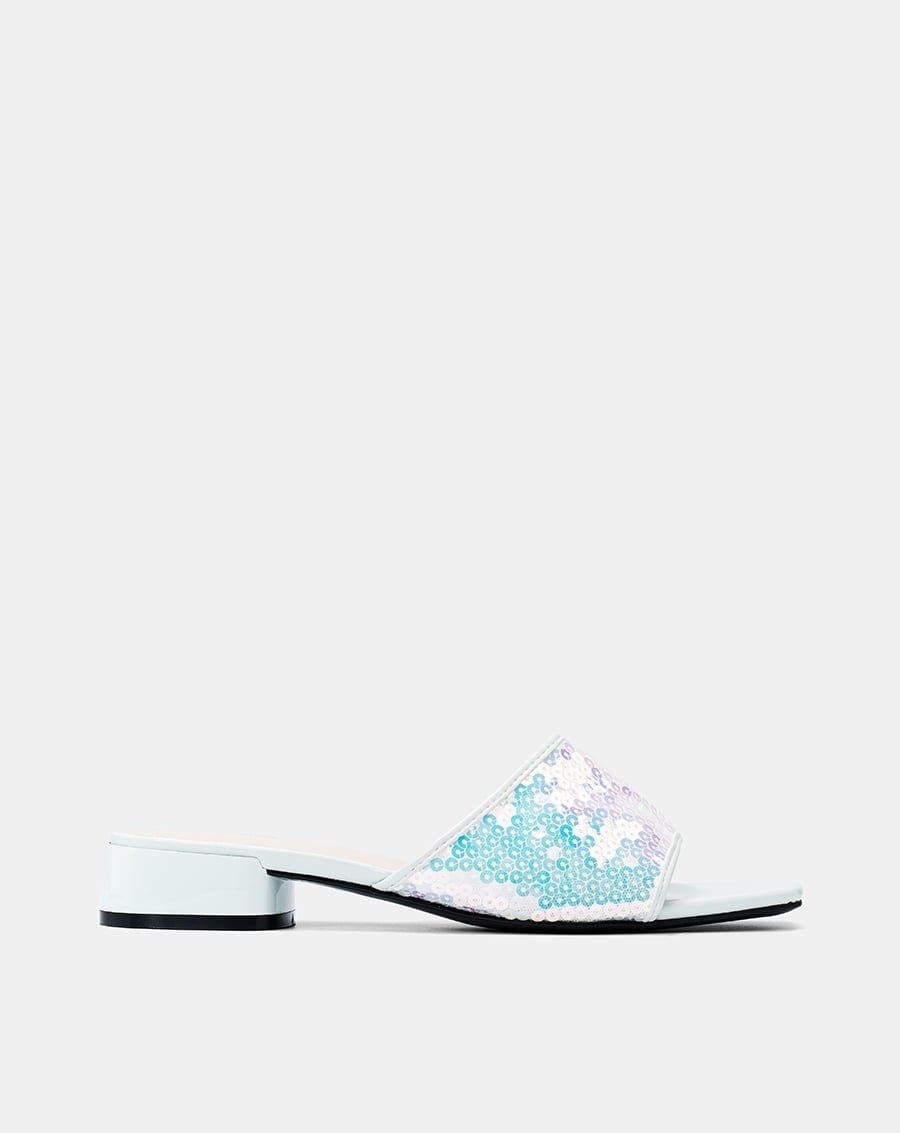  Giày Sandal Mule Sequin 