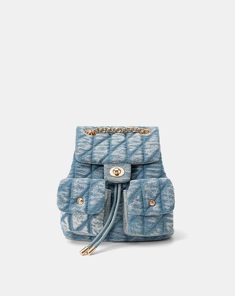  Balo Denim Nắp Gập Chần Bông 