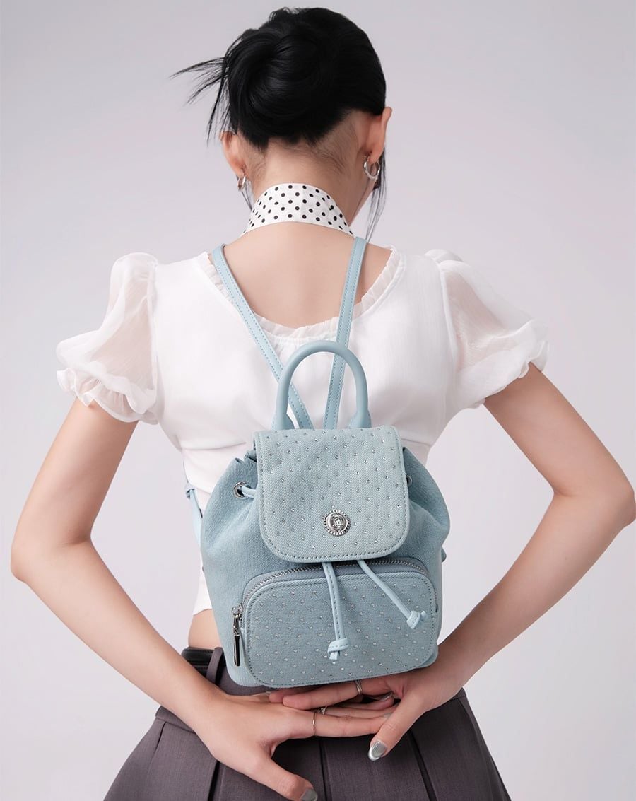  Balo Front Flap Bucket Backpack 