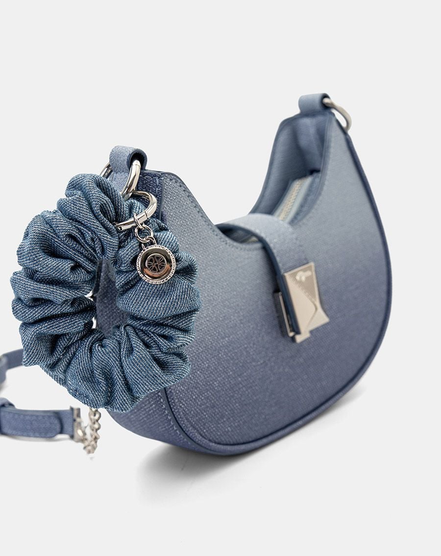  Túi Xách Nhỏ Đeo Vai Khoá Bấm Phối Cột Tóc Scrunchie 