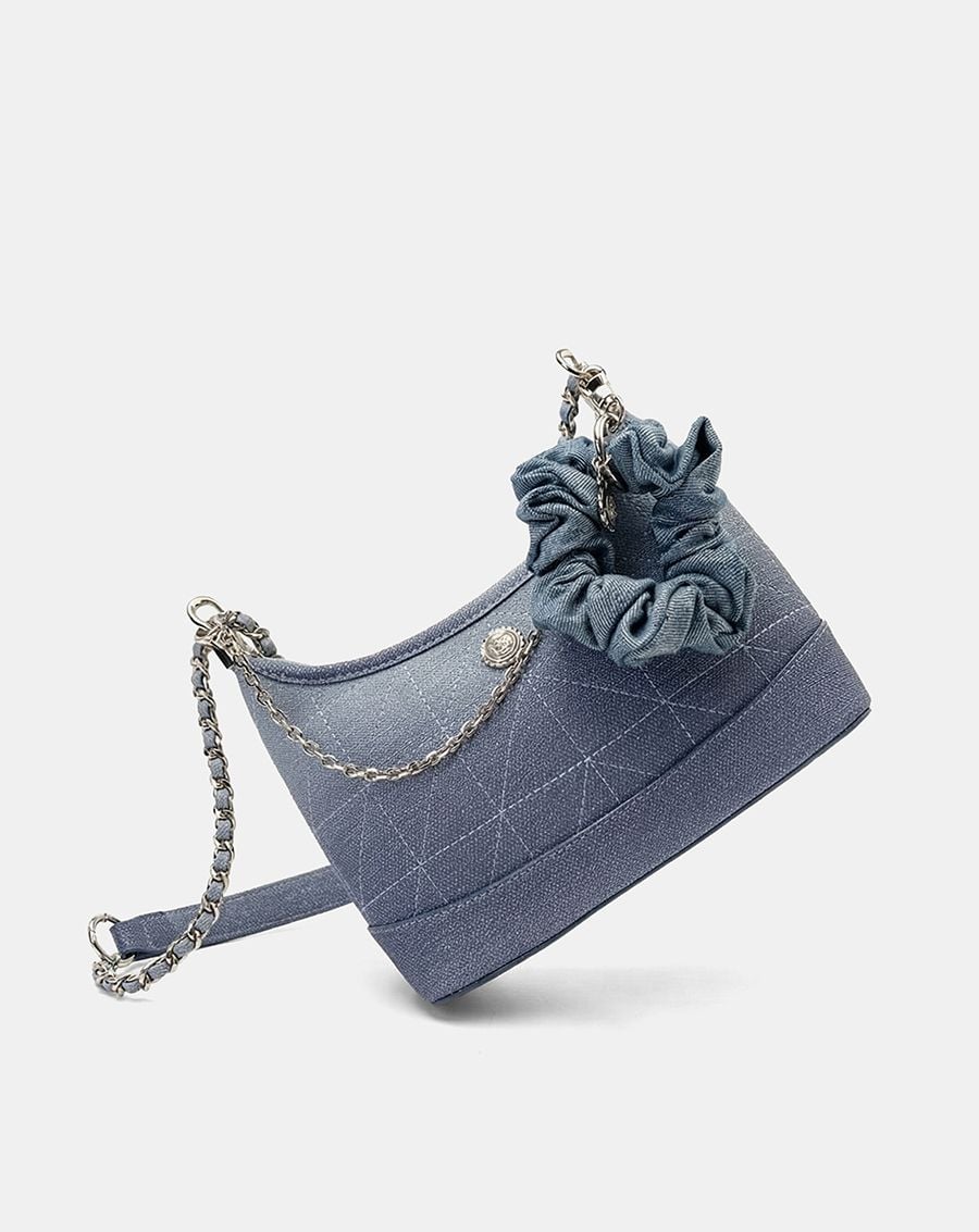  Túi Xách Nhỏ Hobo Phối Cột Tóc Scrunchie 