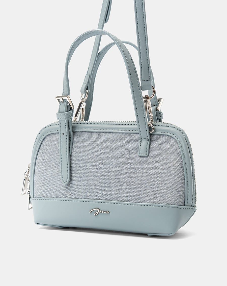  Túi Xách Nhỏ Form Bowling Phối Charm 