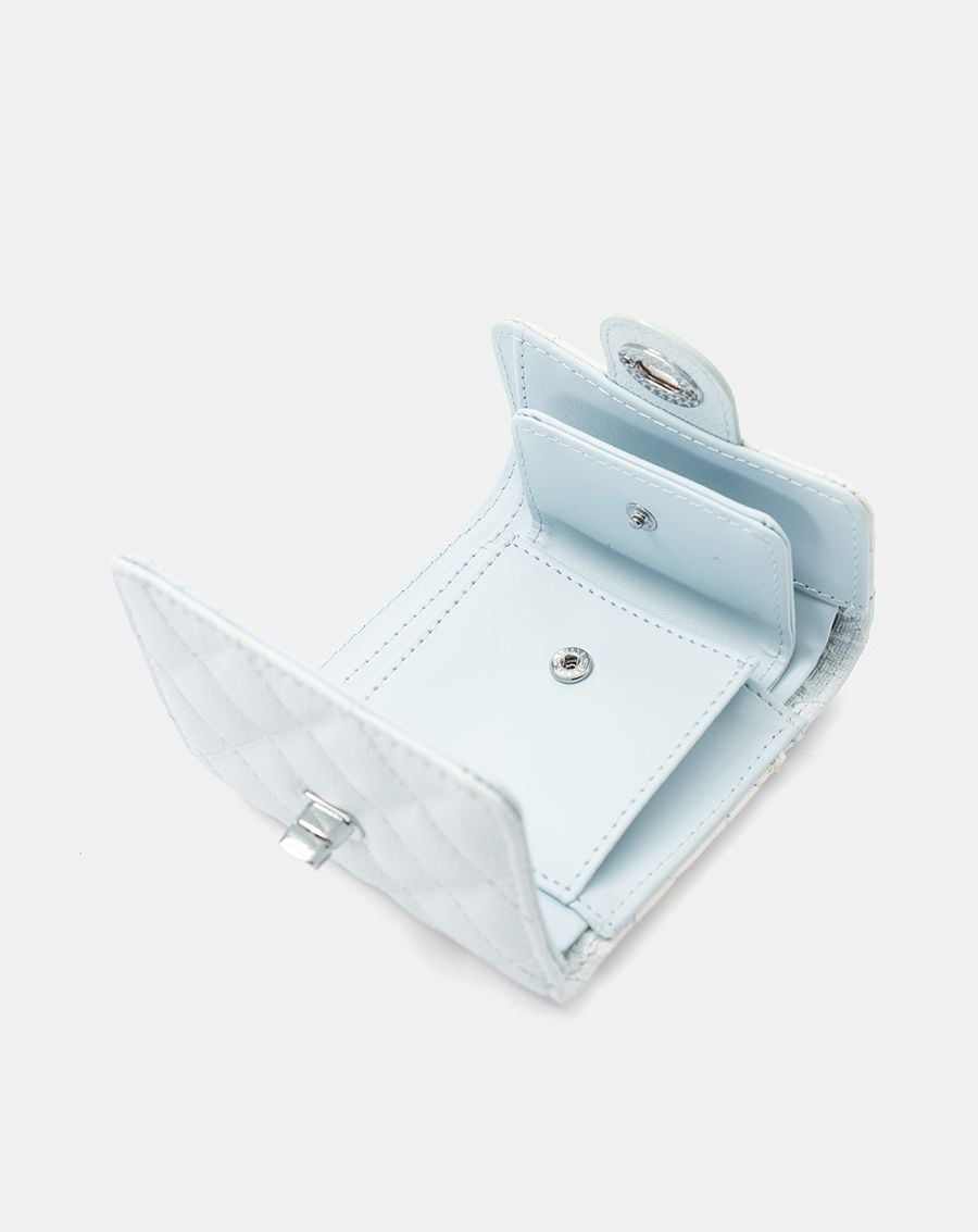  Ví Ngắn Cầm Tay Quilted Phối Khoá 