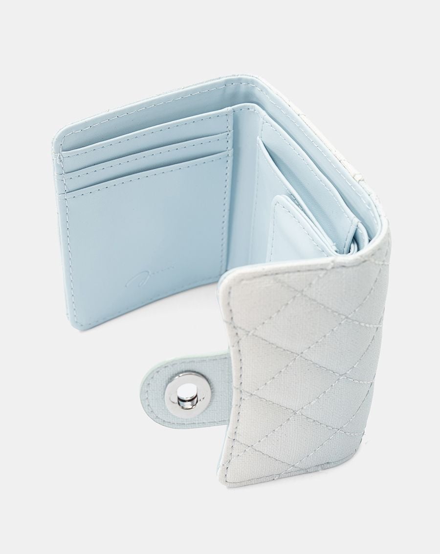  Ví Ngắn Cầm Tay Quilted Phối Khoá 