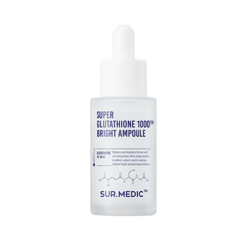 Huyết Thanh Sur.Medic+ Hỗ Trợ Dưỡng Sáng, Mờ Thâm Super Glutathione 1000™ Bright Ampoule 32ml