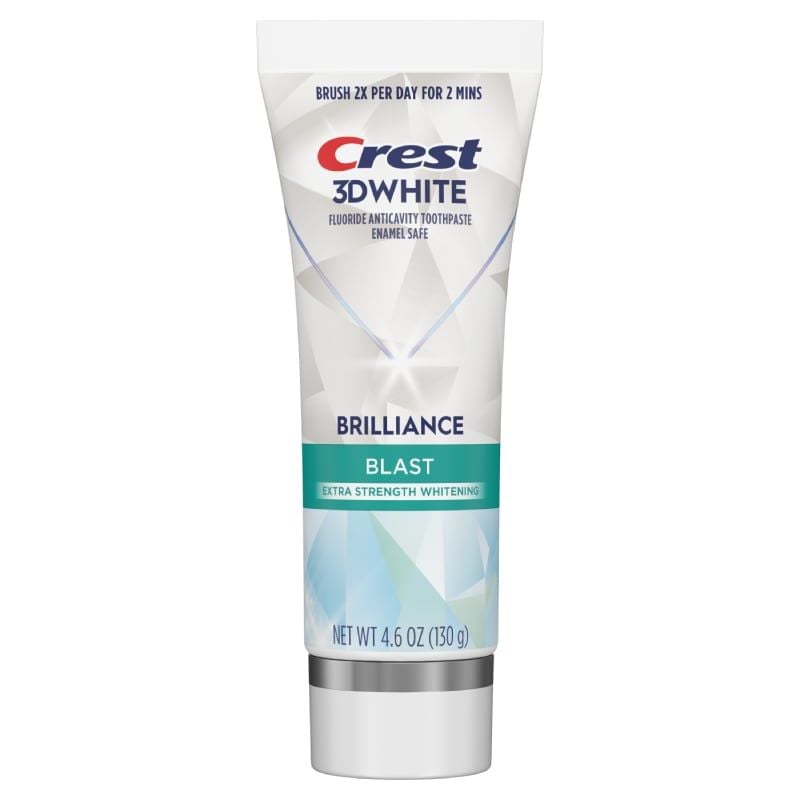 Kem Đánh Răng Crest Trắng Sáng Vượt Trội, Sạch Sâu, Thơm Lâu 3D White Brilliance Toothpaste 130g