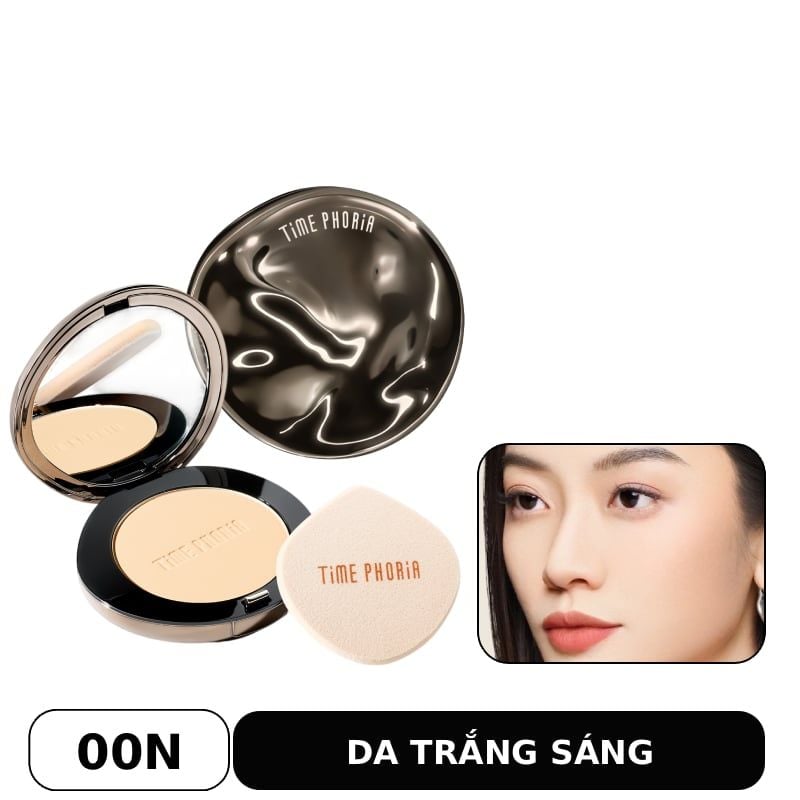 Phấn Phủ Nền Time Phoria Dạng Nén, Kiềm Dầu, Che Phủ Cao Timeless Optima Cover-Blur Skin Perfection Powder Foundation 8.5g