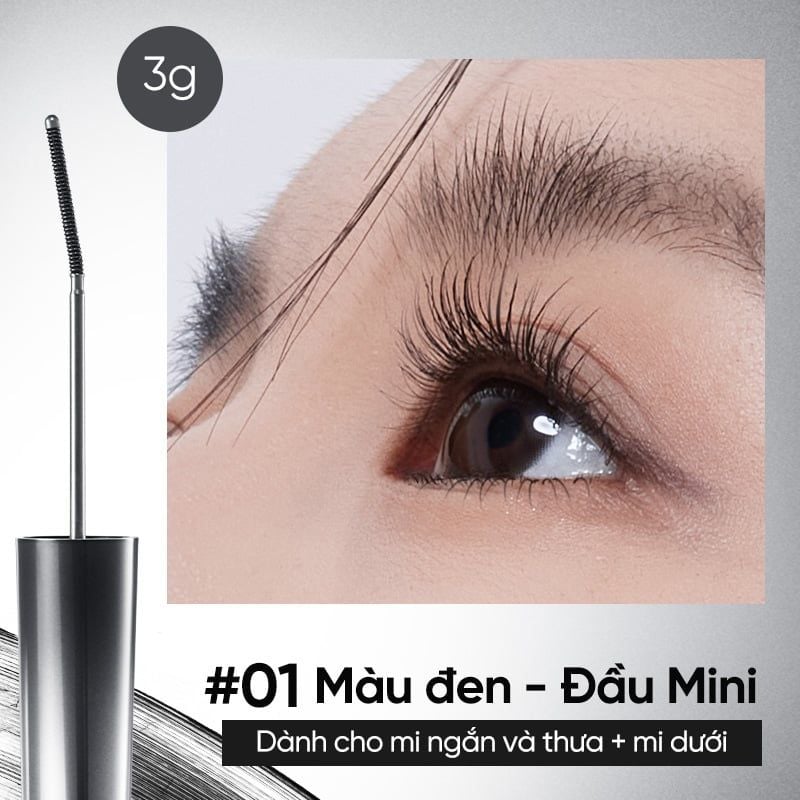 Mascara Judydoll Làm Cong, Dài & Tơi Mi, Chống Nước Curling Mascara 3g