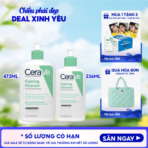 Sữa Rửa Mặt Cerave Sạch Sâu Dành Cho Da Dầu Developed With Dermatologists Foaming Cleanser