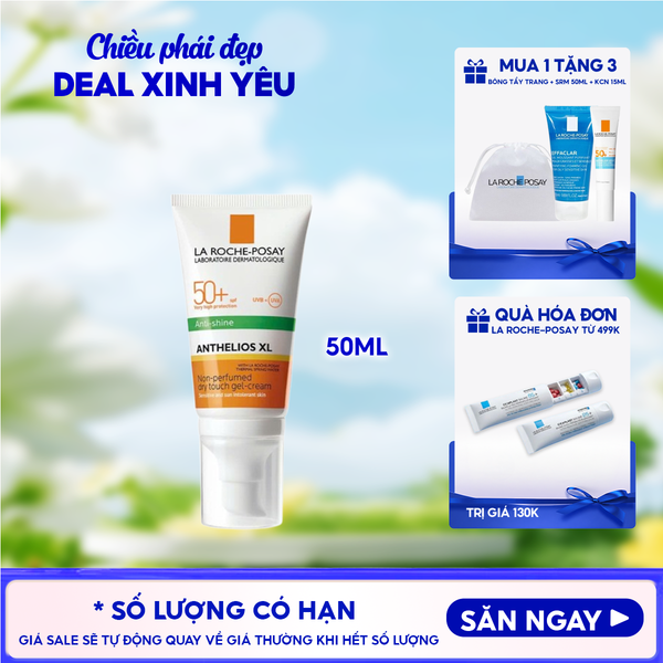  Kem Chống Nắng La Roche-Posay Kiểm Soát Dầu Anthelios Dry Touch Finish Mattifying Effect SPF50+ 50ml 