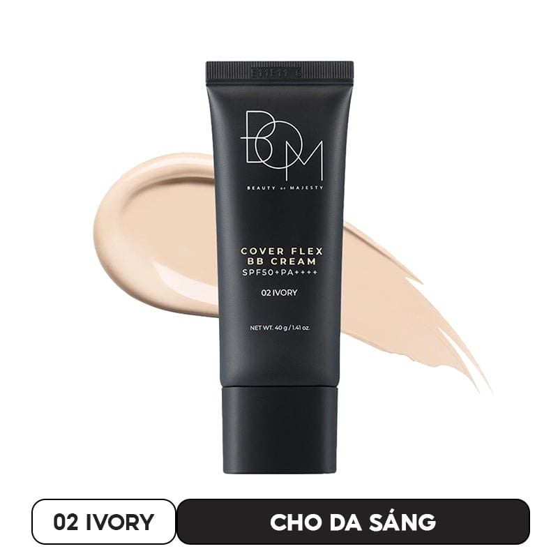 Kem Nền B.O.M Mỏng Nhẹ, Che Phủ Cao Cover Flex BB Cream SPF50+ 40g